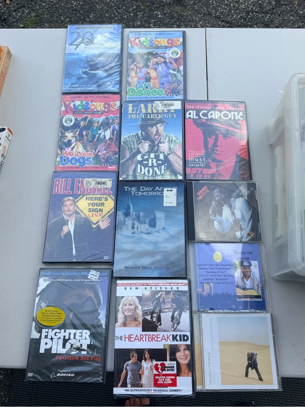 Assorted Movie VHS Collection CDs  & DVD vintage 65 Pieces total